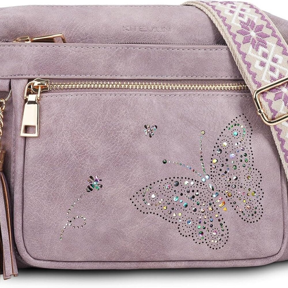 Trendy Leather Crossbody Bag Women Small Purse Shoulder Handbag Organizers